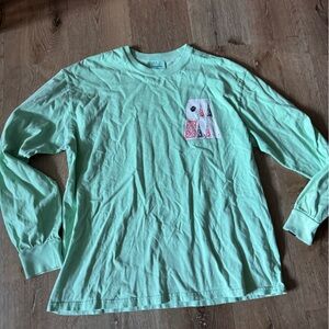 Thisisneverthat Green Stacked Cards Long‎ Sleeve Tee Size L